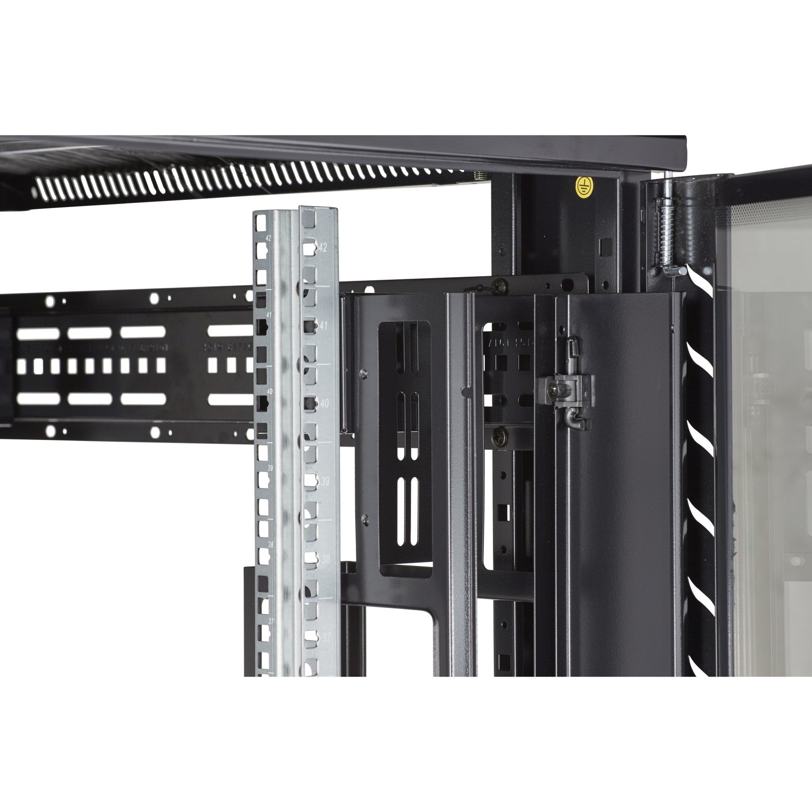 Environ CR800 42U Rack 800x800mm Glass (F) Steel (R) B/Panels F/Mgmt Black