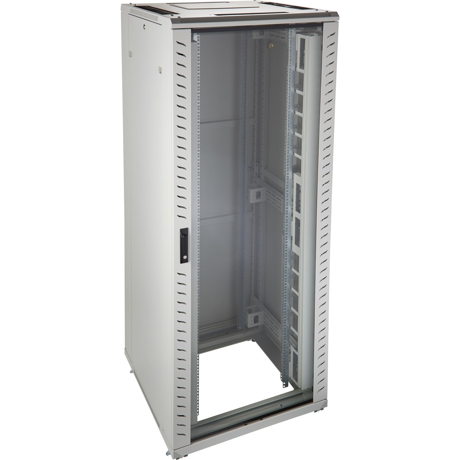 Environ CR800 29U Rack 800x800mm Glass (F) Steel (R) B/Panels F/Mgmt Grey White