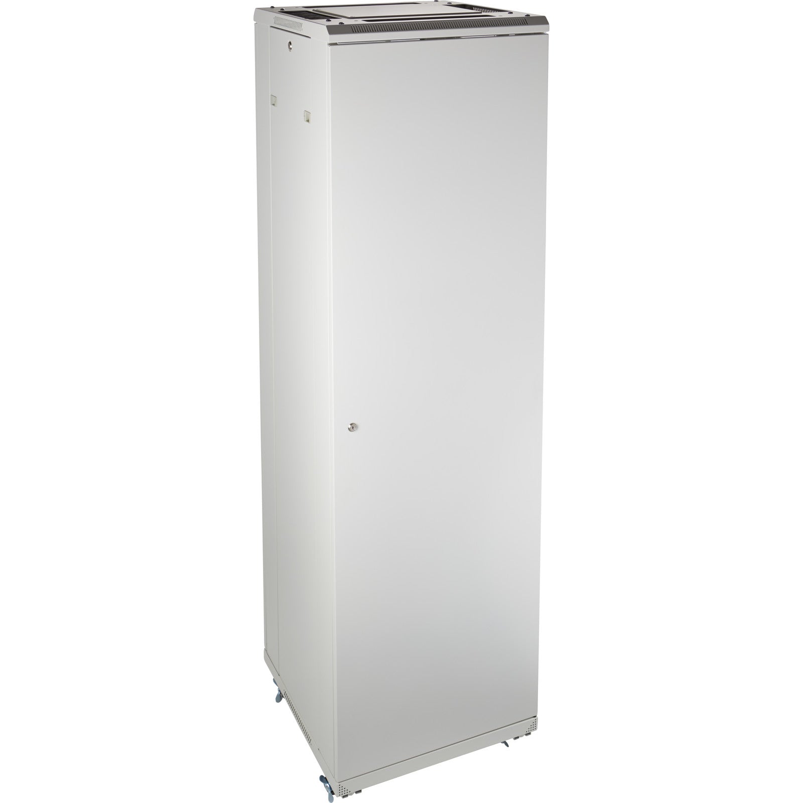 Environ CR600 42U Rack 600x800mm Glass (F) Steel (R) B/Panels No/Mgmt Grey White