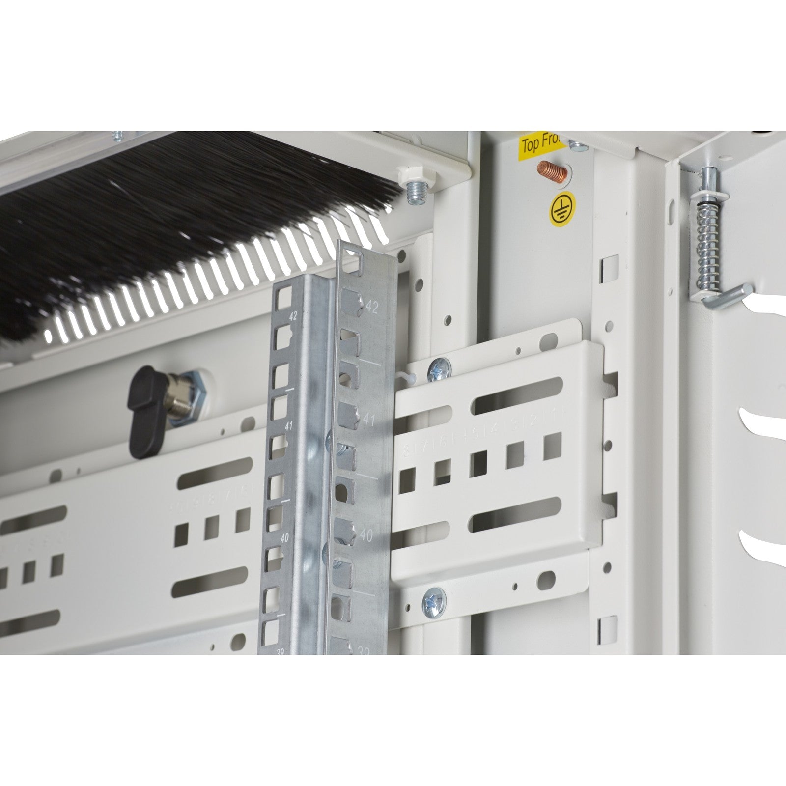 Environ CR600 42U Rack 600x800mm Glass (F) Steel (R) B/Panels No/Mgmt Grey White