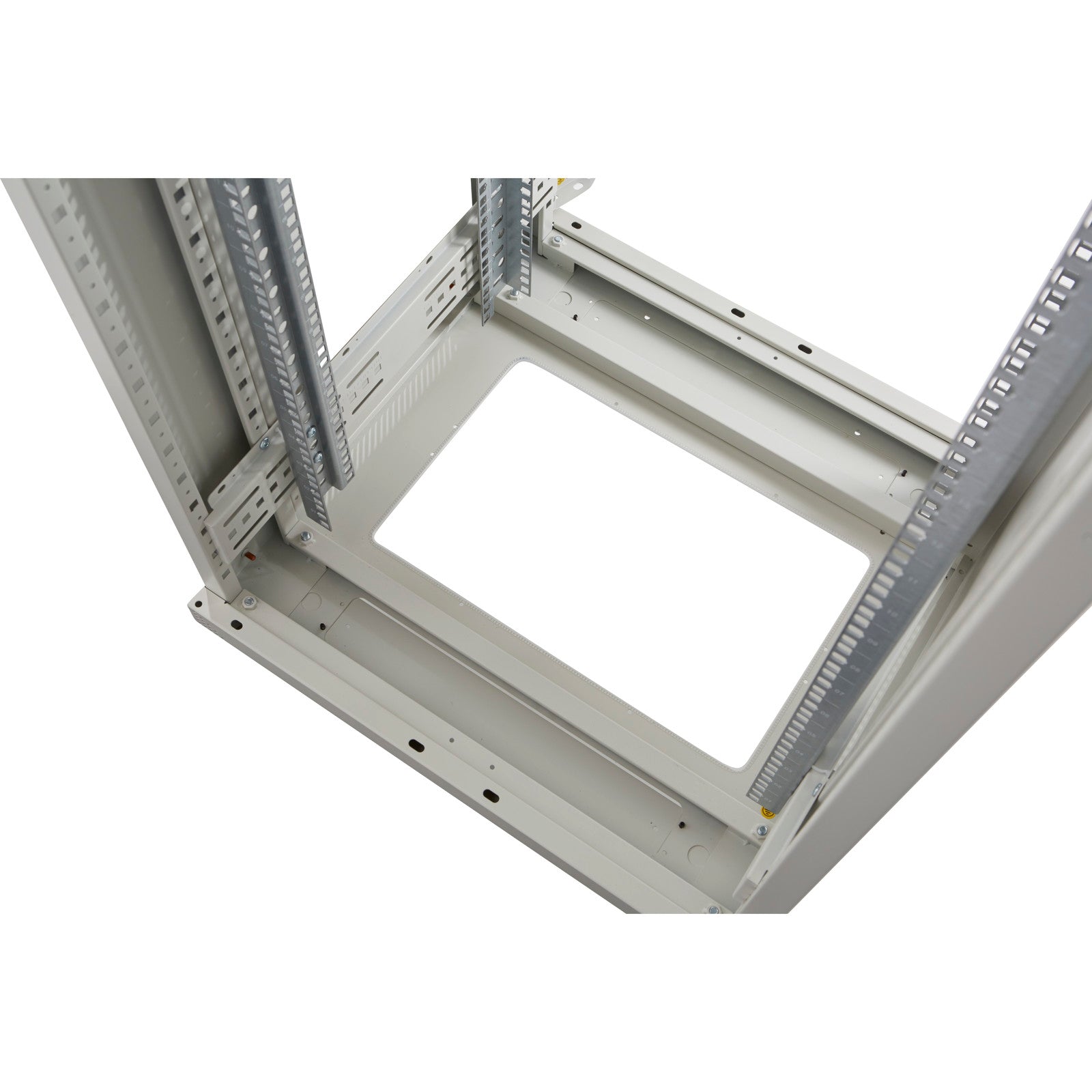 Environ CR600 47U Rack 600x800mm Glass (F) Steel (R) B/Panels No/Mgmt Grey White