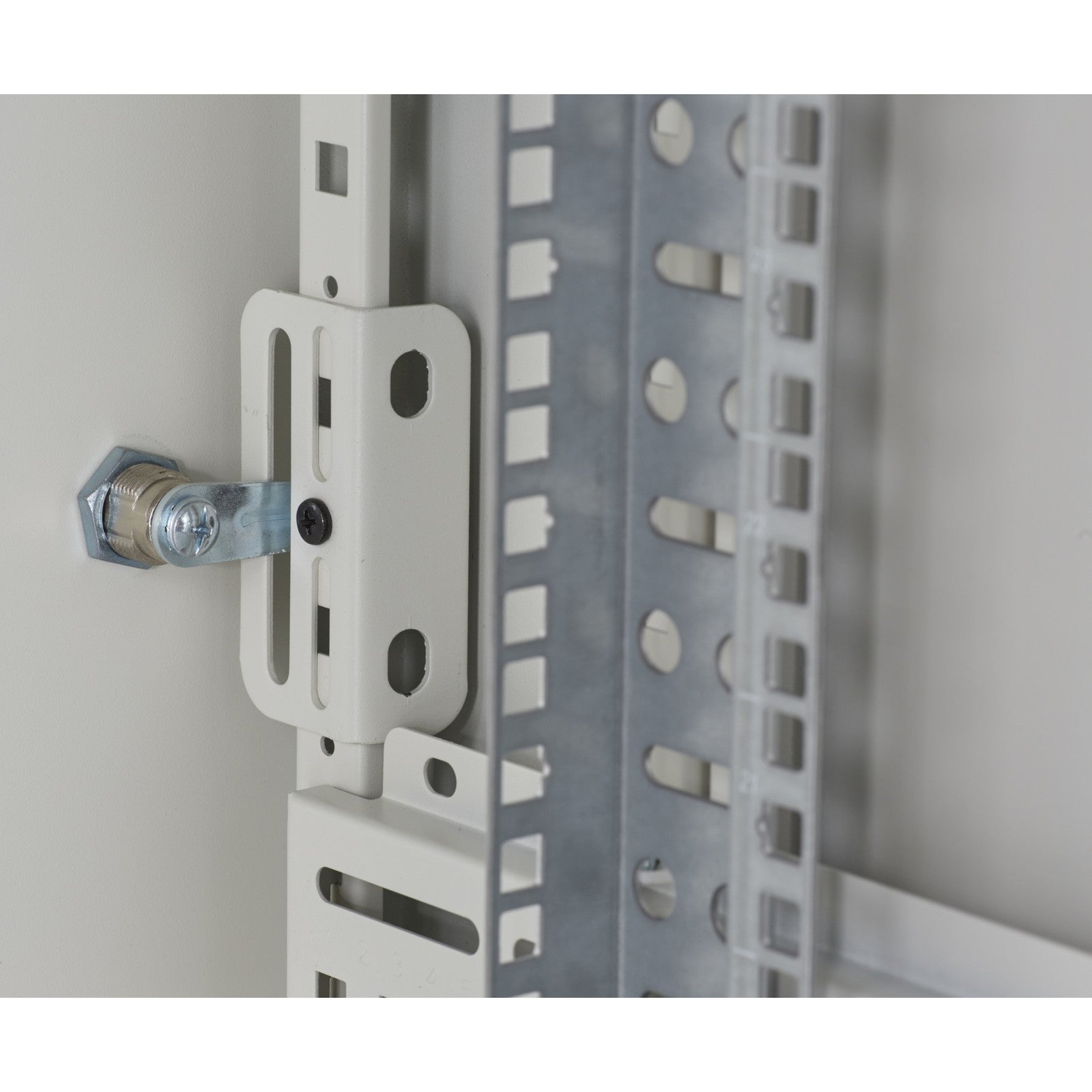 Environ CR600 42U Rack 600x1000mm Glass (F) Steel (R) B/Panels No/Mgmt Grey White