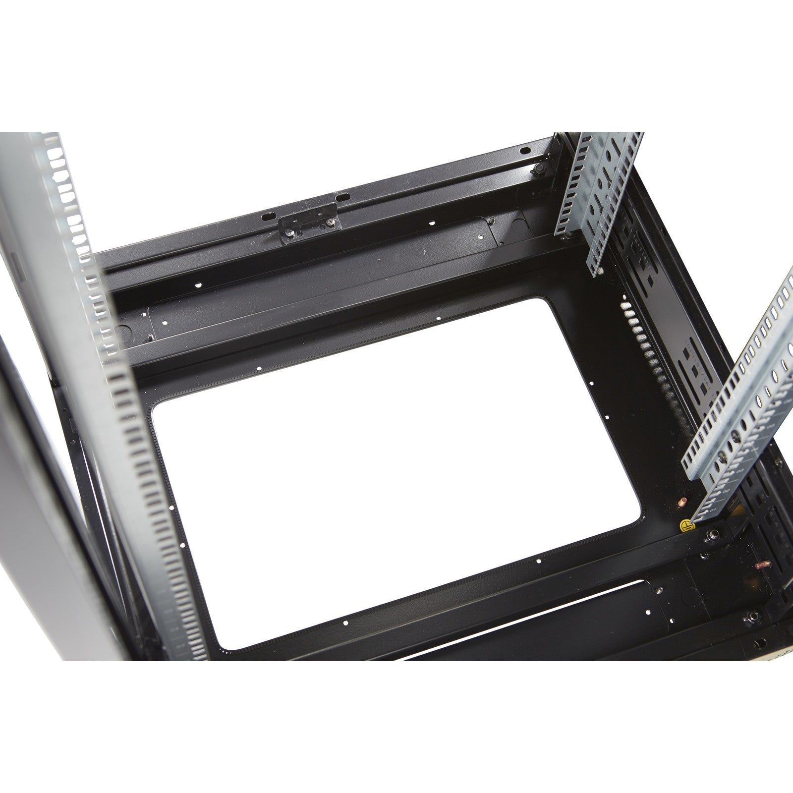 Environ CR600 47U Rack 600x1000mm Glass (F) Steel (R) B/Panels No/Mgmt Black