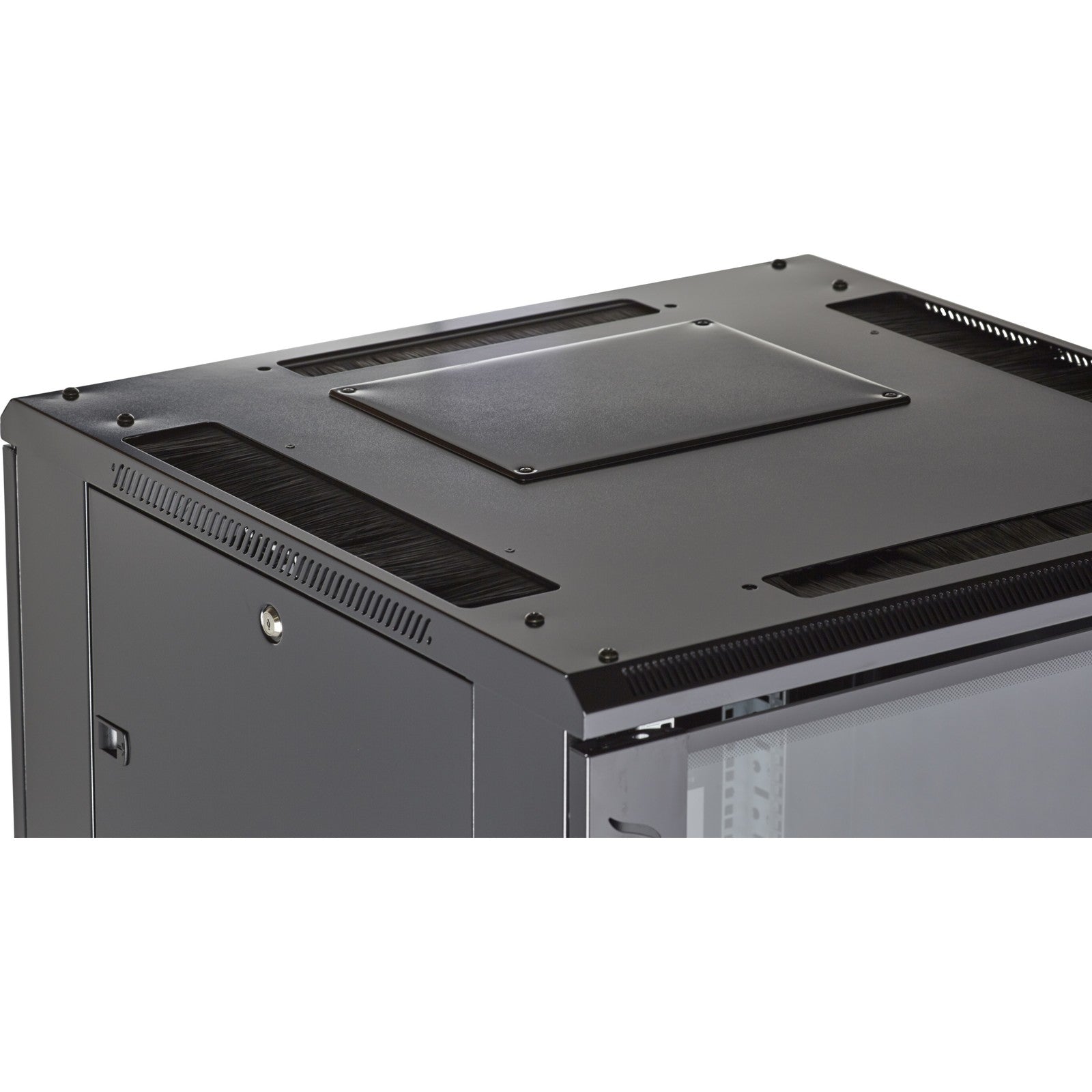 Environ CR800 42U Rack 800x800mm Glass (F) Steel (R) B/Panels F/Mgmt Black