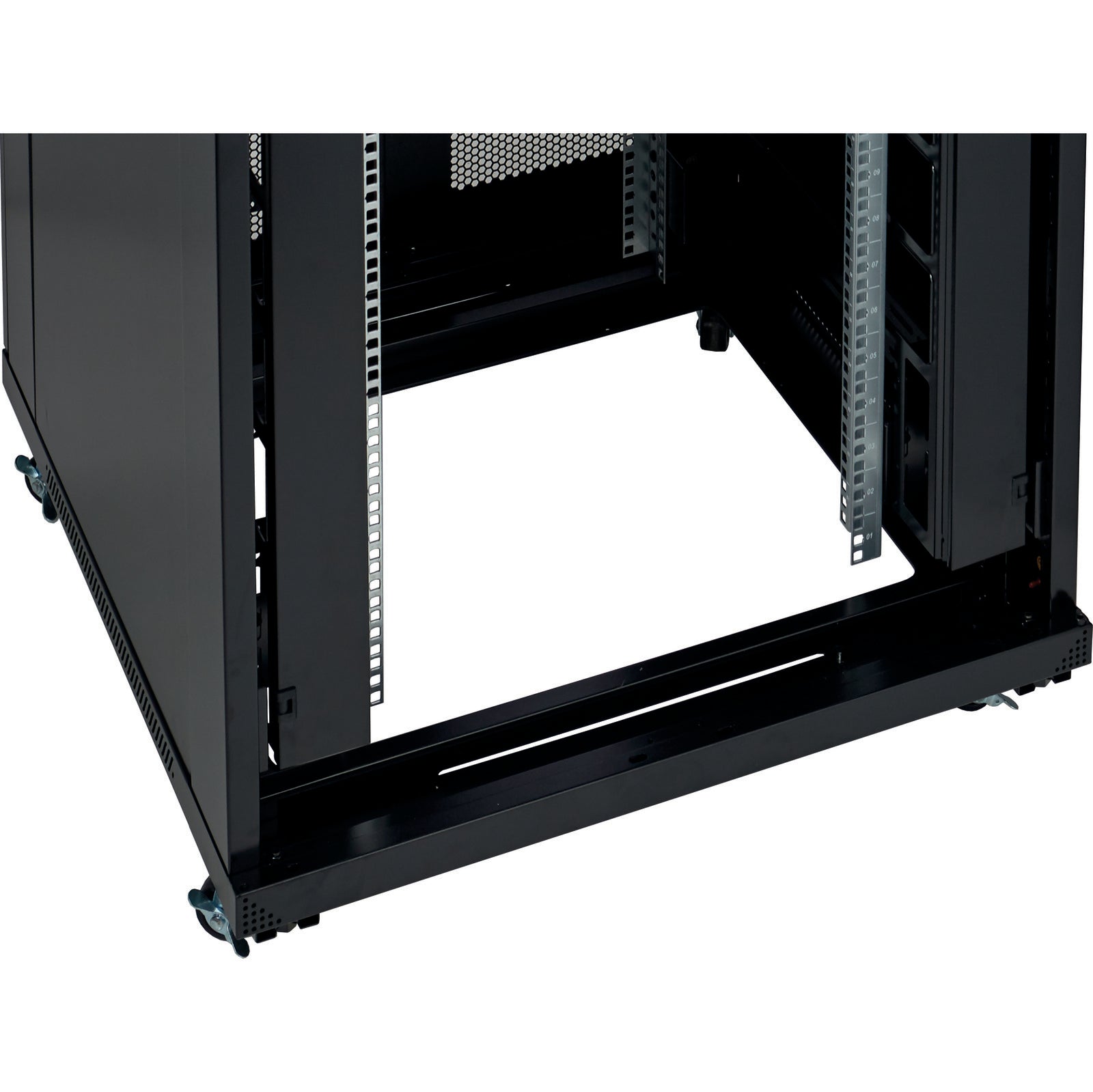 Environ CR800 42U Rack 800x800mm Glass (F) Steel (R) B/Panels F/Mgmt Black