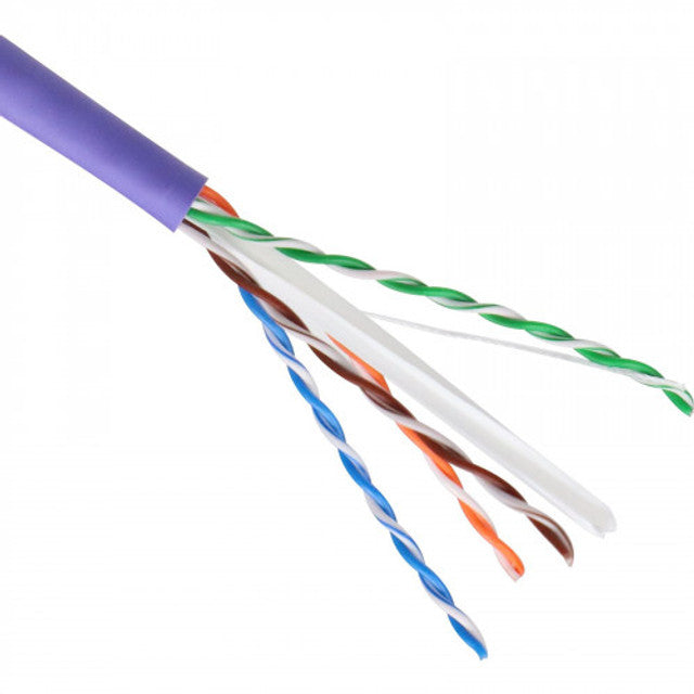 Excel Category 6 Cable U/UTP 23AWG B2ca LS0H 305m Box - Violet