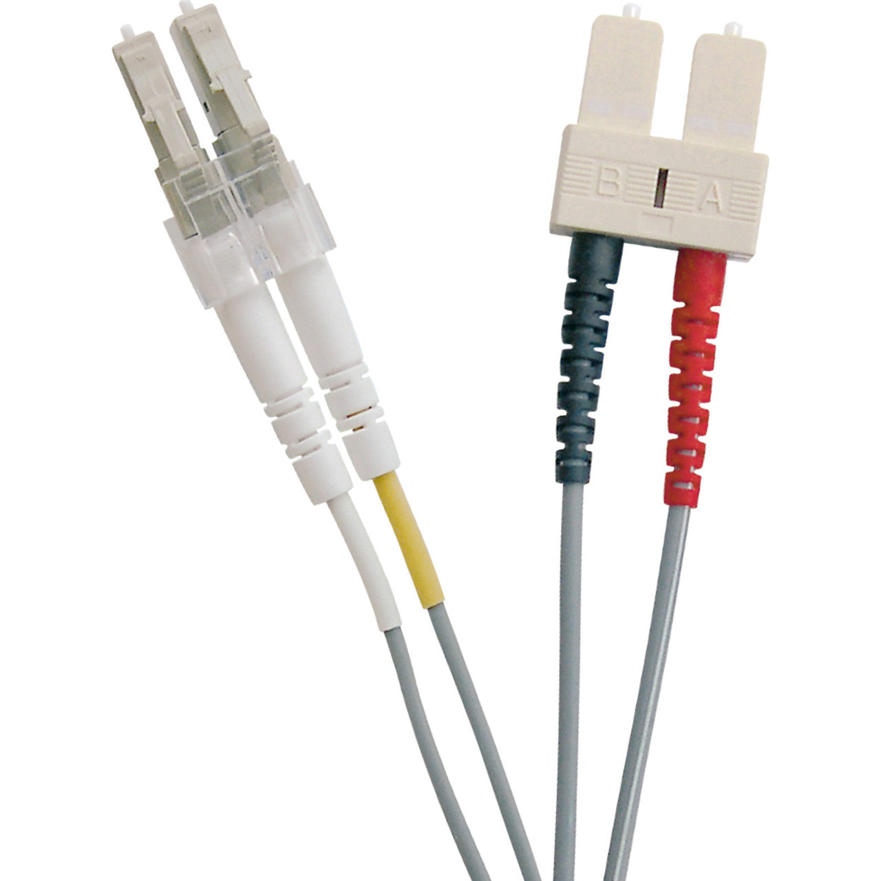 Enbeam OM1 Fibre Optic Patch Lead LC-SC Multimode 62.5/125 Duplex LS0H Grey