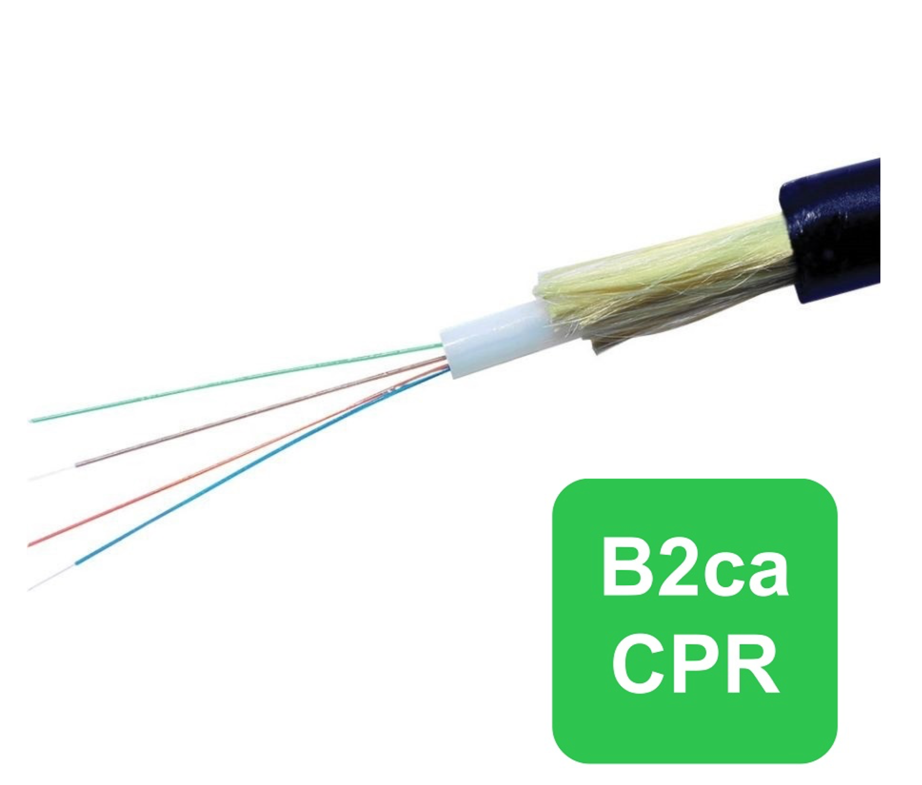 DRAKA OS2 G657A1 12 CORE LOOSE TUBE CABLE, B2CA RATED, BLACK