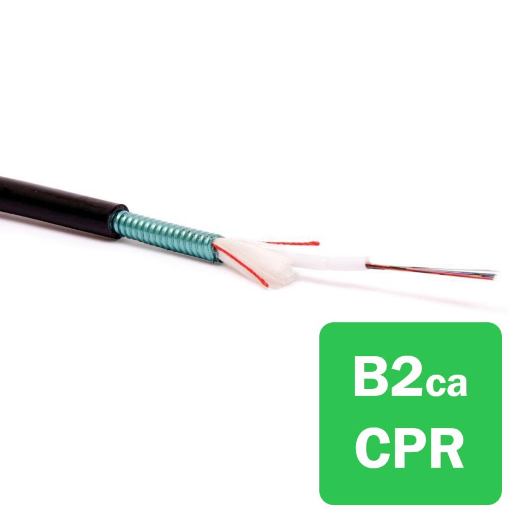 DRAKA OS2 G657A1 8 CORE LOOSE TUBE CABLE, CST ARMOUR, B2CA, BLACK