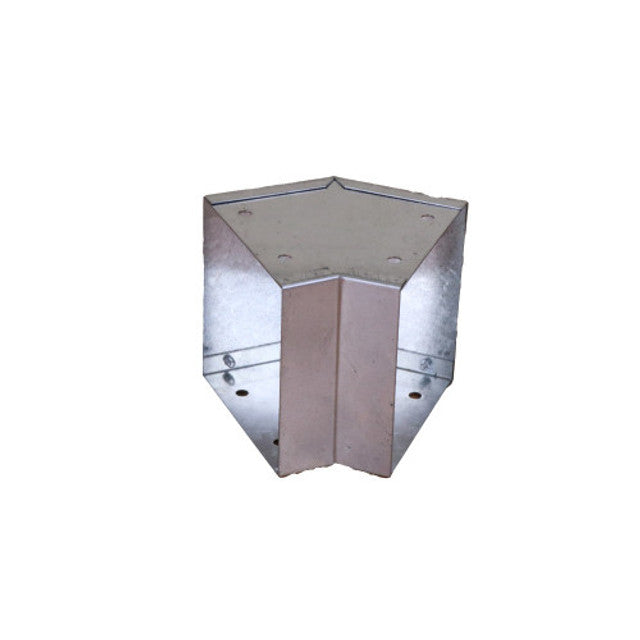 Trench SA4445E Metal Trunking 100mm X 100mm 45 Degree External Cover Bend With Screw Fixing Galvanised