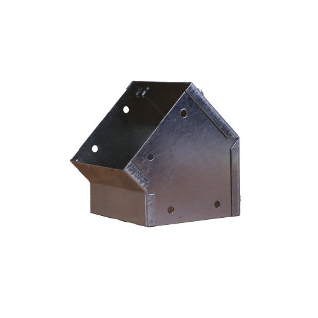 Trench SA4445E Metal Trunking 100mm X 100mm 45 Degree External Cover Bend With Screw Fixing Galvanised