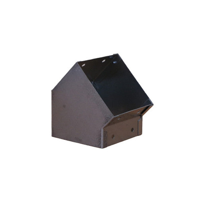 Trench SA4445T Metal Trunking 100mm X 100mm 45 Degree Flat Top Cover Bend With Screw Fixing Galvanised