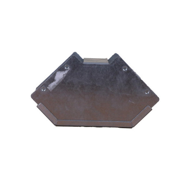 Trench SA4490E Metal Trunking 100mm X 100mm 90 Degree External Cover Bend With Screw Fixing Galvanised