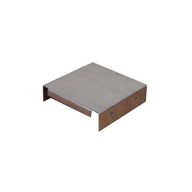 Trench SA44SE Metal Trunking 100mm X 100mm End Cap With Screw Fixing Galvanised