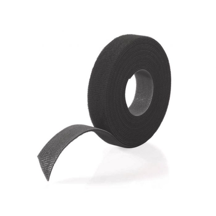 ONE-WRAP TAPE VELCRO 16MM, 25M ROLL, BLACK (330)