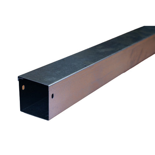 Trench ST33 Metal Trunking 75mm X 75mm 3m Trunking Length With SpeedlockTurnbuckle Fixing Galvanised