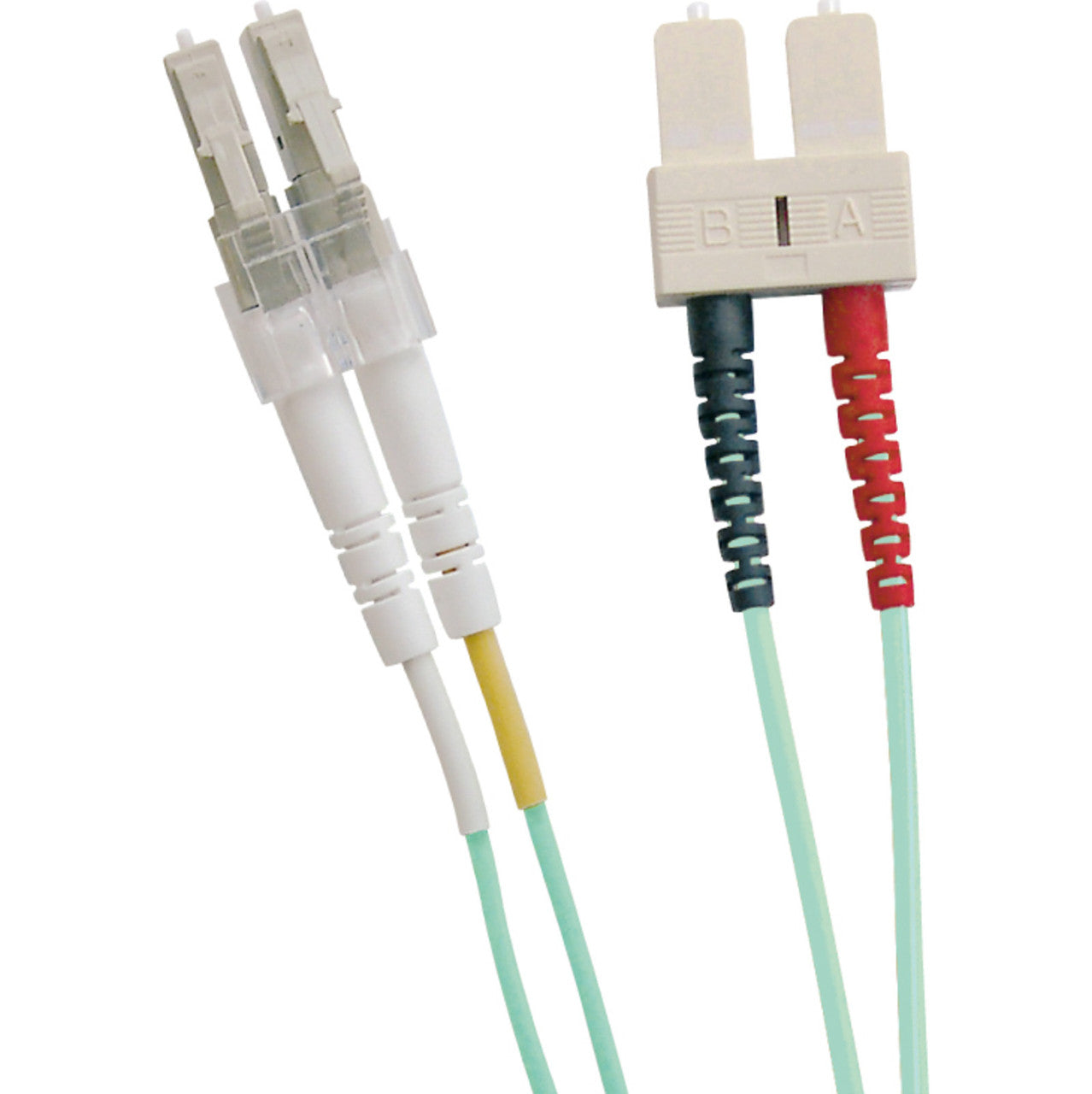 Enbeam OM3 Fibre Optic Patch Lead LC-SC Multimode 50/125 Duplex LS0H Aqua