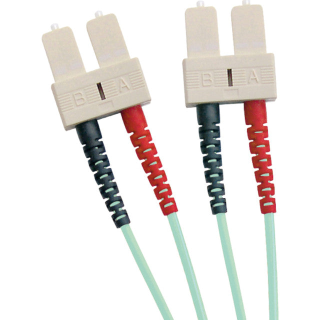 Enbeam OM3 Fibre Optic Patch Lead SC-SC Multimode 50/125 Duplex LS0H Aqua