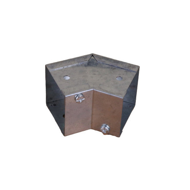 Trench SA2245I Metal Trunking 50mm X 50mm 45 Degree Internal Cover Bend With Screw Fixing Galvanised