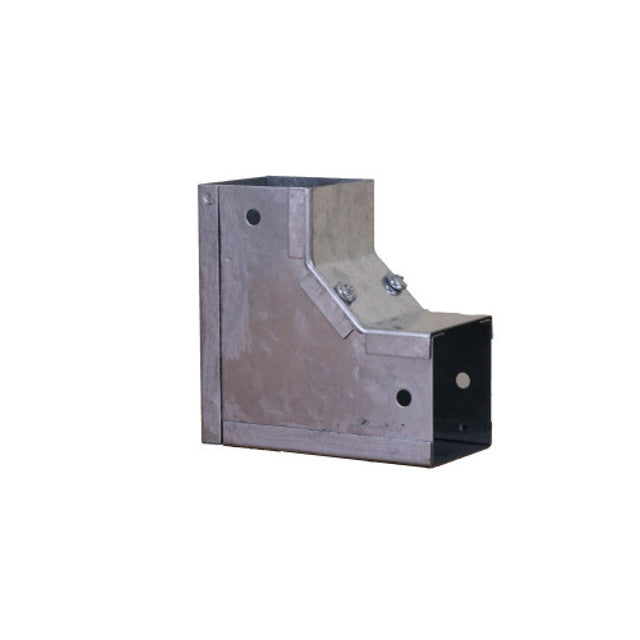 Trench SA2290I Metal Trunking 50mm X 50mm 90 Degree Internal Cover Bend With Screw Fixing Galvanised