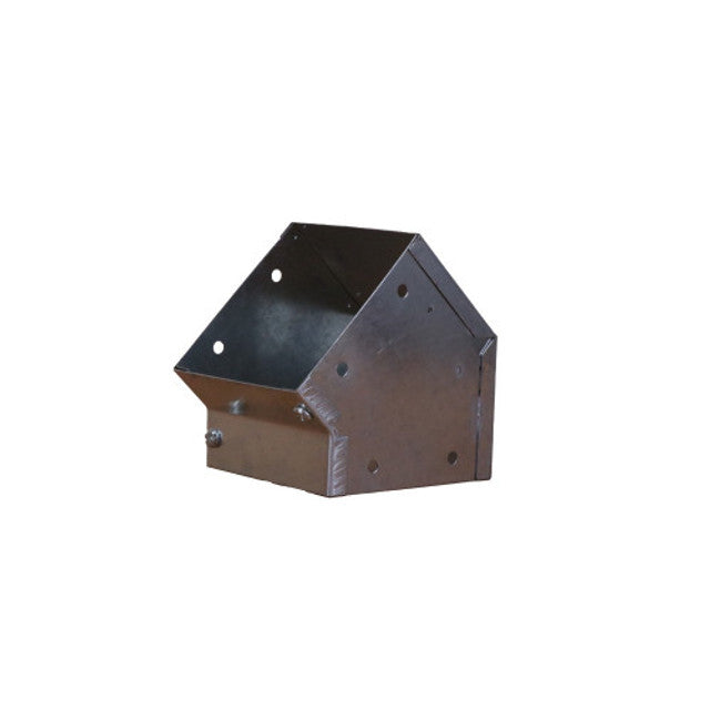 Trench SA4445I Metal Trunking 100mm X 100mm 45 Degree Internal Cover Bend With Screw Fixing Galvanised