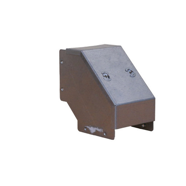 Trench SA4490E Metal Trunking 100mm X 100mm 90 Degree External Cover Bend With Screw Fixing Galvanised