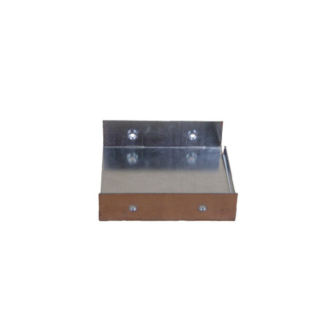 Trench SA44SE Metal Trunking 100mm X 100mm End Cap With Screw Fixing Galvanised
