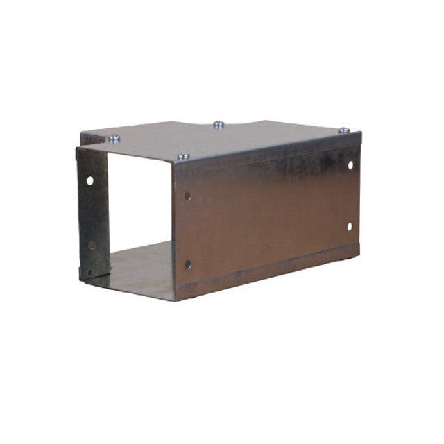 Trench SA44TTC Metal Trunking 100mm X 100mm Flat Tee Top Cover Bend With Screw Fixing Galvanised