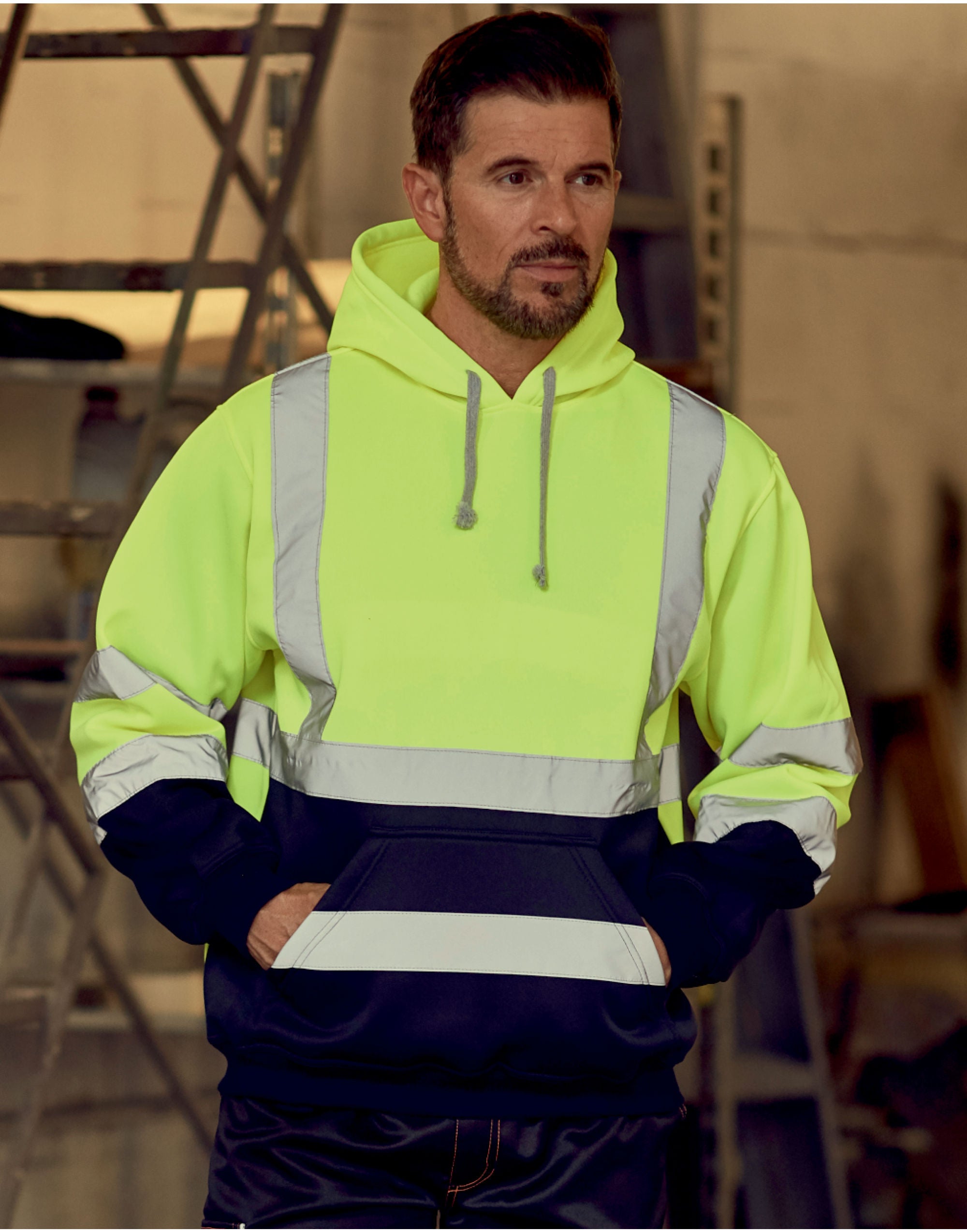 Yoko Hi-Vis Pull-Over Hoodie